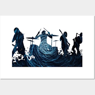 Cool Dark Ocean Waves Collection Posters and Art